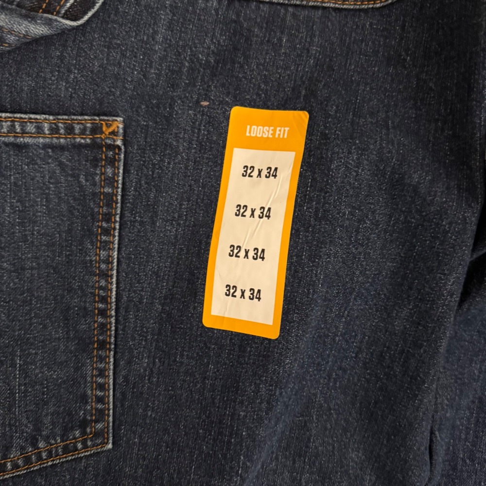 Carhartt Mens Loose Fit Utility Jeans Dark Wash Denim BD4941-M 32x34 NWT - Picture 4 of 8